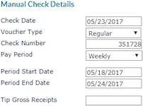 Manual check details